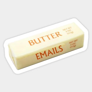 Butter Emails Sticker